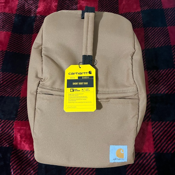 Carhartt Short Boot Bag Travel One Size Brown NWT - Picture 1 of 11